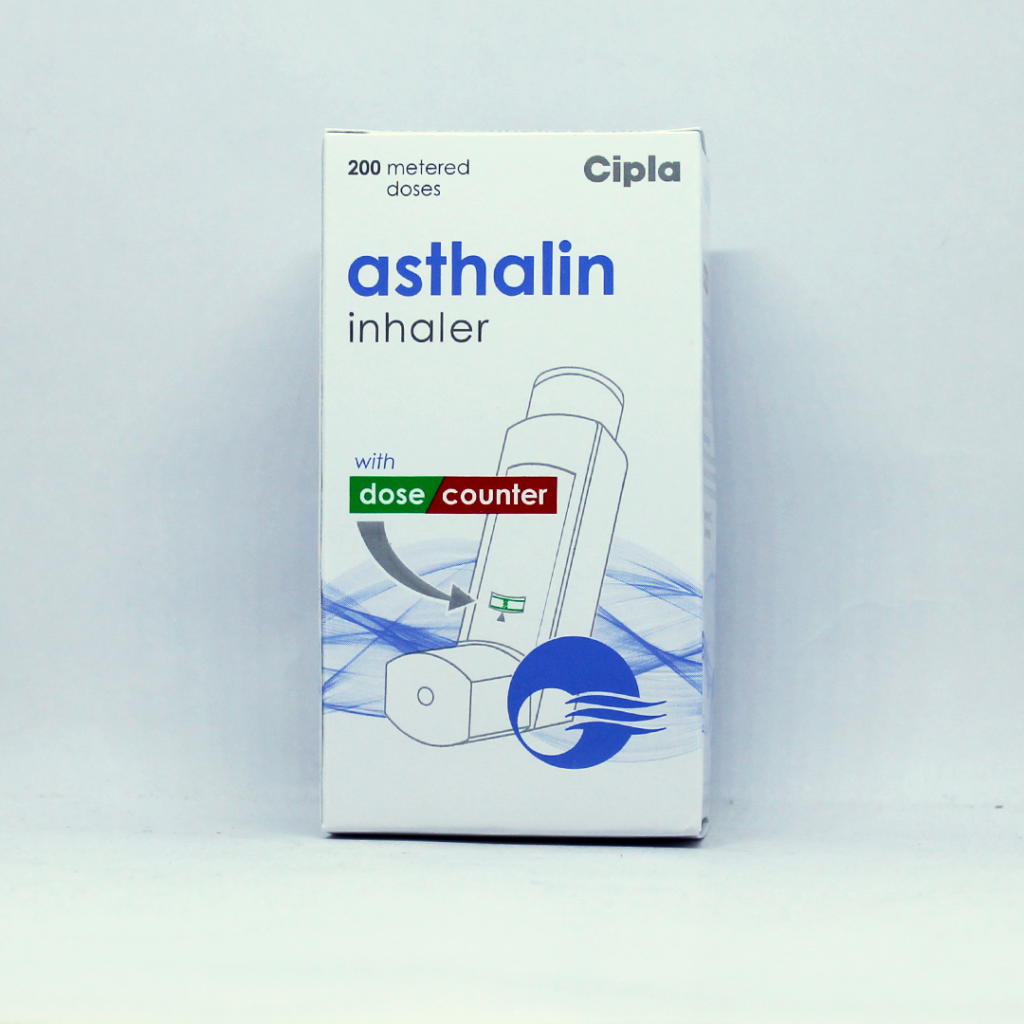 Buy ASTHALIN INHALER 200 MD 1 unit online at GymPharmacy