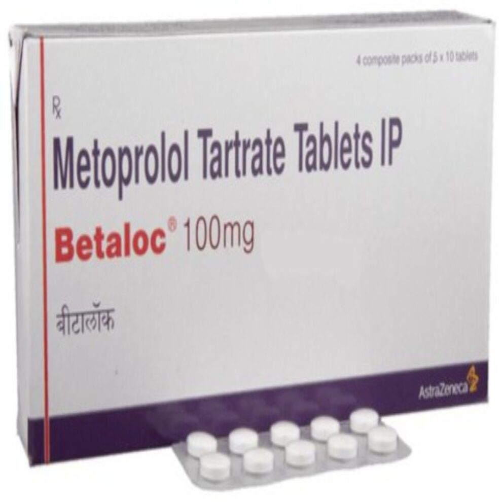 Buy BETALOC 100MG 10 Tablets online at GymPharmacy