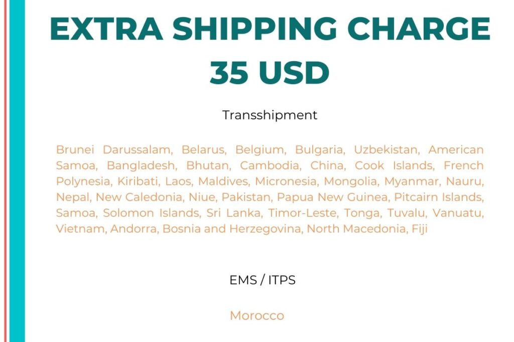 Extra Shipping Charge 35 USD