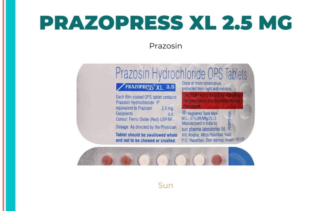 PRAZOPRESS XL 2.5 MG